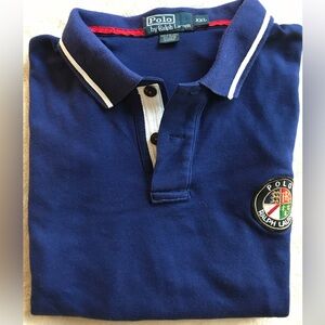 Polo by Ralph Lauren Royal Blue Cookie Patch Polo with Custom Accents